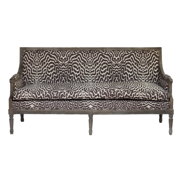 Vintage Restoration Hardware Sette, Newly Reupholstered For Sale