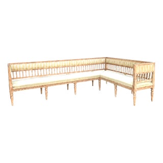 Gustavian Style Corner Seating Unit, 1940, Set of 2 For Sale