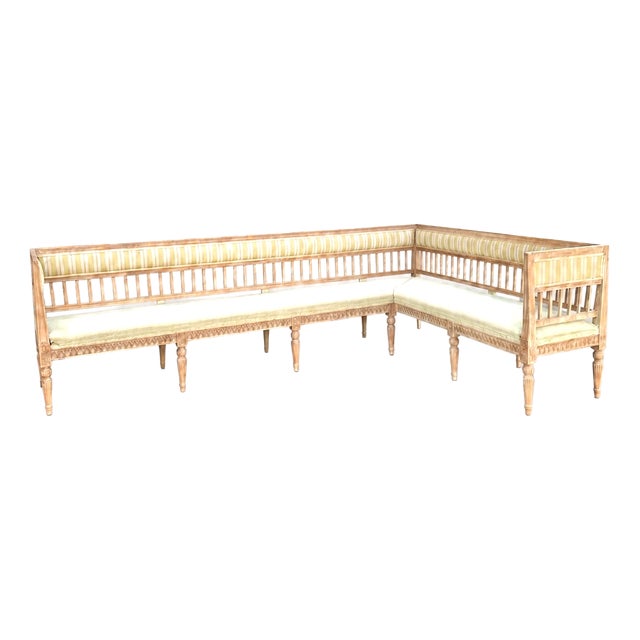 Gustavian Style Corner Seating Unit, 1940, Set of 2 For Sale