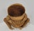 Rustic Bohemian Wicker Frog Storage Basket With Glass Marble Eyes Olivier Cajon Attrib. For Sale - Image 3 of 9