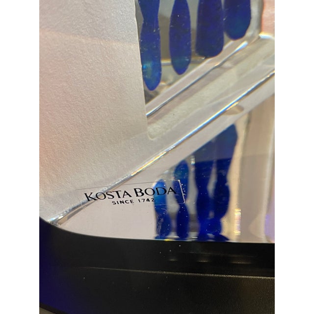 Glass 1990s Kosta Boda “Reflections” by Bertil Vallien Art Glass Mib For Sale - Image 7 of 8