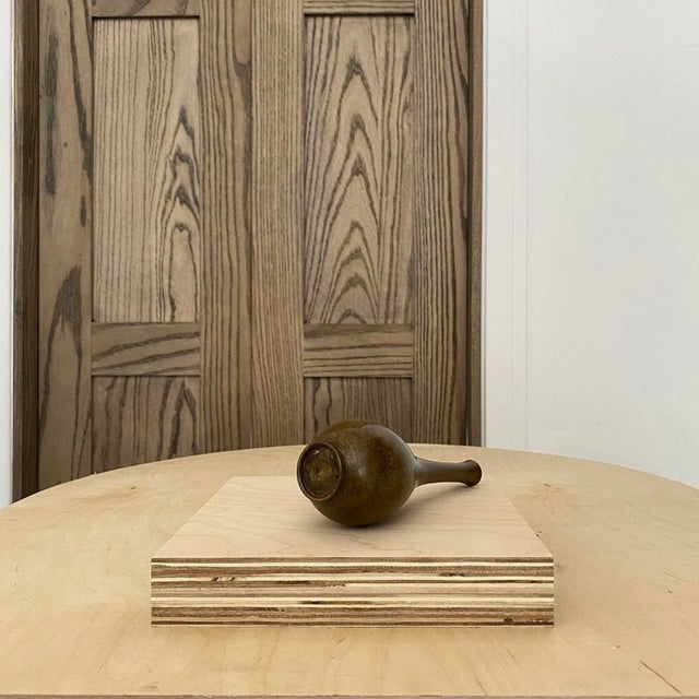 Mid 20th Century Japanese Metal Vase For Sale - Image 4 of 9