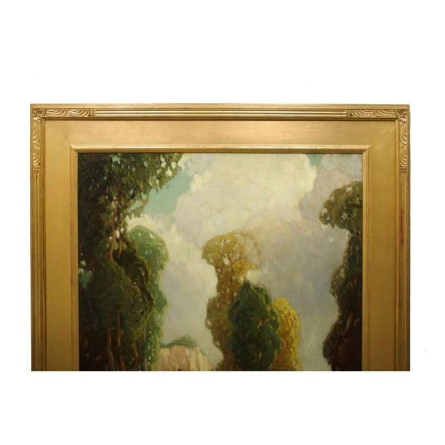 American Colorist Landscape Painting “Lake Shore” by Frederic M. Grant For Sale - Image 11 of 12