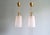 Mid-Century Pendant Lights in Brass and Clear Crackled Glass, 1950s, Set of 2 For Sale - Image 16 of 16