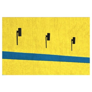 John C. Magee, Bright Yellow Wall, Photographic Paper For Sale