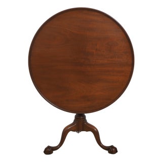 Kittinger Cw-70 Colonial Williamsburg Mahogany Tilt Top Table For Sale