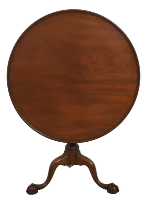 Kittinger Cw-70 Colonial Williamsburg Mahogany Tilt Top Table