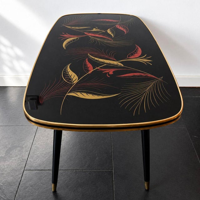 Vintage Rectangular Formica Coffee Table with Botanical Motif, 1950s For Sale - Image 9 of 18