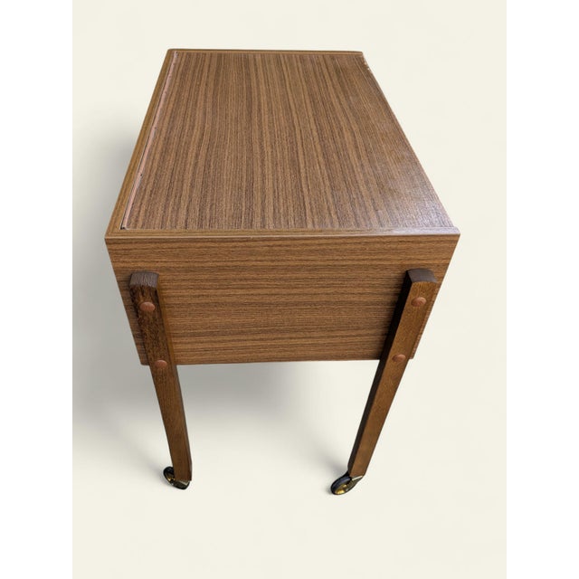 Vintage Rolling Sewing Cabinet, 1970s For Sale - Image 6 of 11