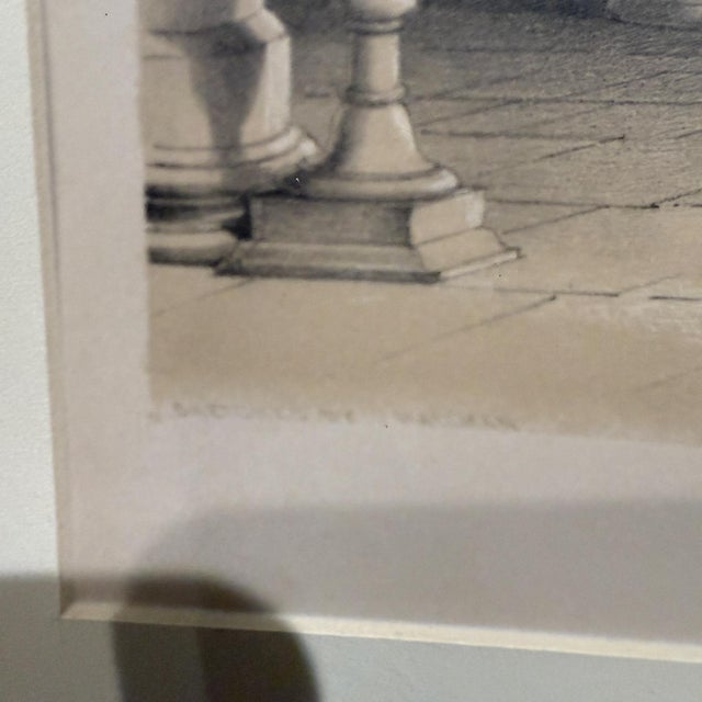 1960s Set of 3 Italian Architectural Etchings For Sale - Image 9 of 12