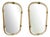 Gold Leaf Murano Glass Wall Mirrors by Simoeng, Set of 2 For Sale