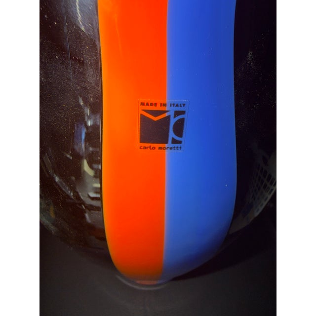 Black 1980s Large Carlo Moretti Glossy Vase. Mid-Century Modern For Sale - Image 8 of 8