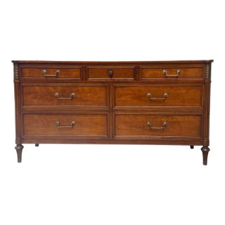 1960's Kindel Furniture Belvedere French Regency Louis Walnut Dresser For Sale
