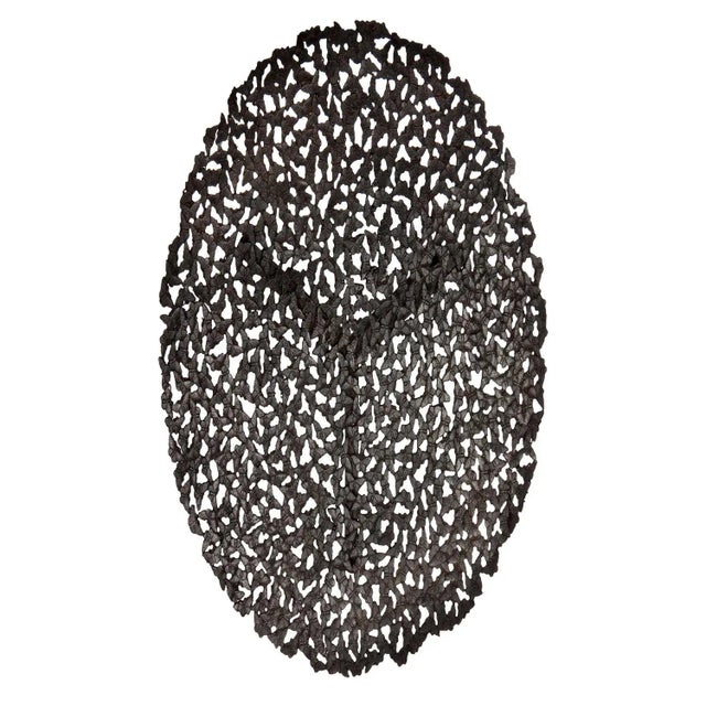 Jean Blackened Bronze Lost Wax Cast Butterfly Wall Sculpture by Fred&Juul For Sale - Image 4 of 6