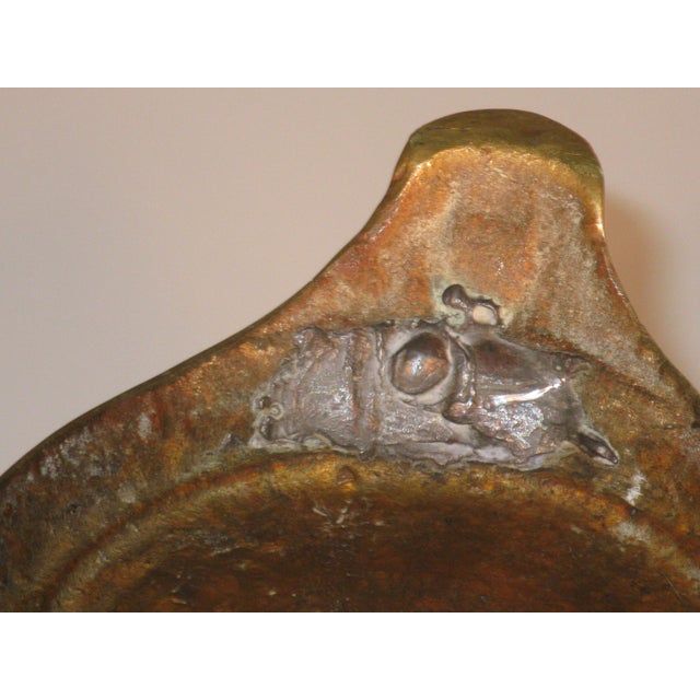 Mid 19th Century Compote / Tazza Bronze Neoclassical Greek Art Medallion For Sale - Image 12 of 14