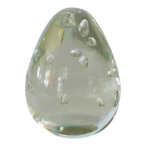 Signed Licio Zanetti Murano Glass Egg/Paper Weight