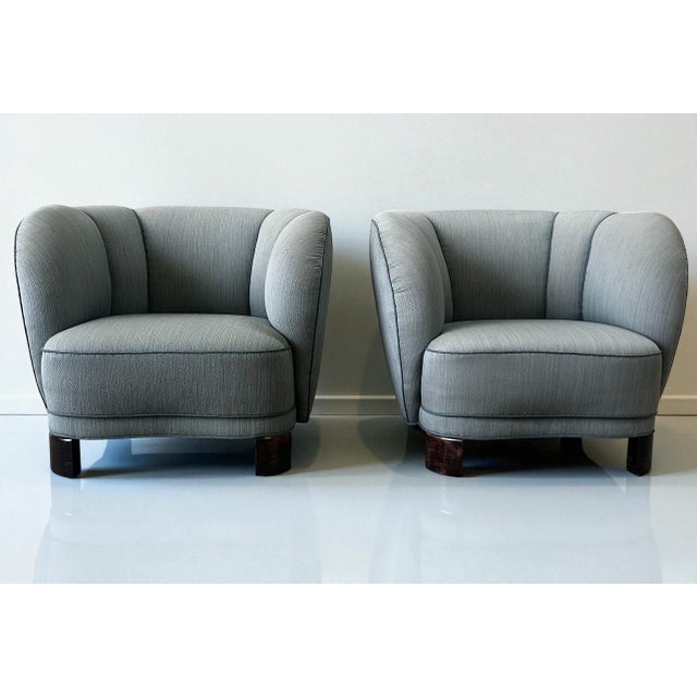 Vintage Danish Lounge Chairs by Viggo Boesen, 1940s, Set of 2 For Sale - Image 6 of 10
