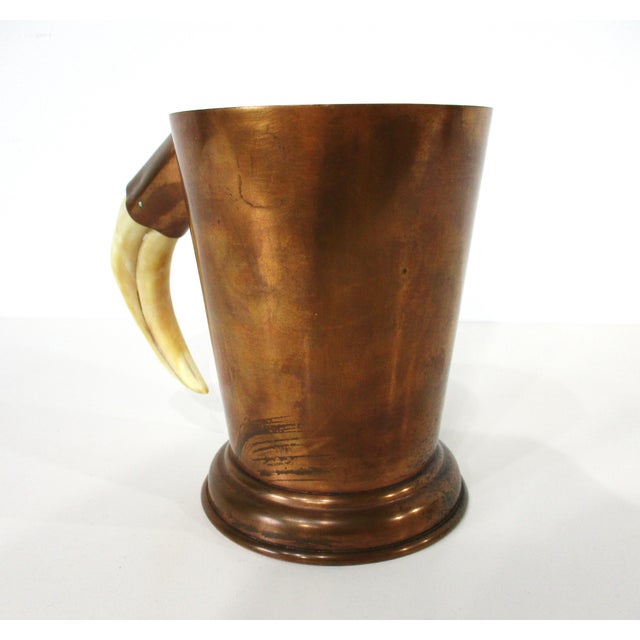 Mid-Century Modern Mid Century Beer or Drink Mug With Horn Handle by PHV&Co. England For Sale - Image 3 of 11