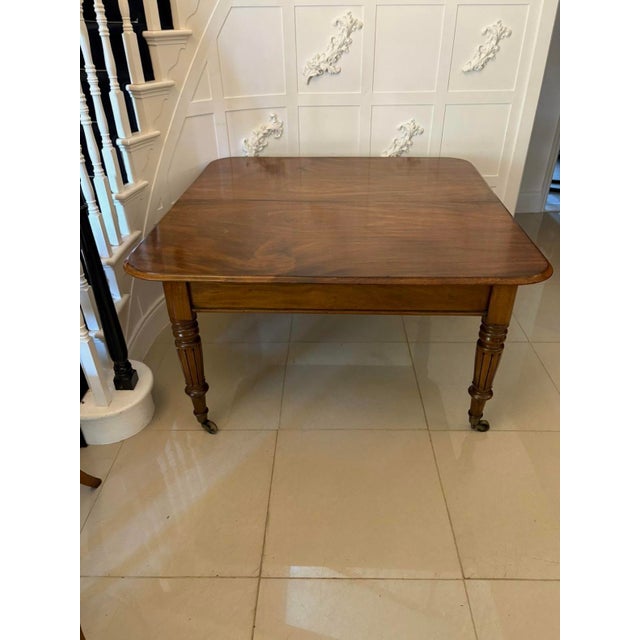 Brown Antique Regency Figured Mahogany 10 Seater Extending Dining Table, 1835 For Sale - Image 8 of 14