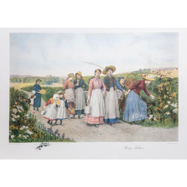 Traditional Berry Pickers, Jennie Brownscombe Poster For Sale - Image 3 of 3