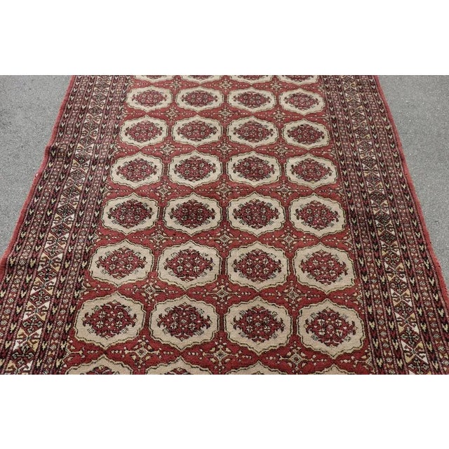 Antique Handmade Bokhara Rug For Sale - Image 6 of 11