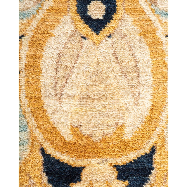Traditional Mogul, One-of-a-Kind Hand-Knotted Area Rug - Ivory, 8' 1" x 10' 7" For Sale - Image 3 of 8