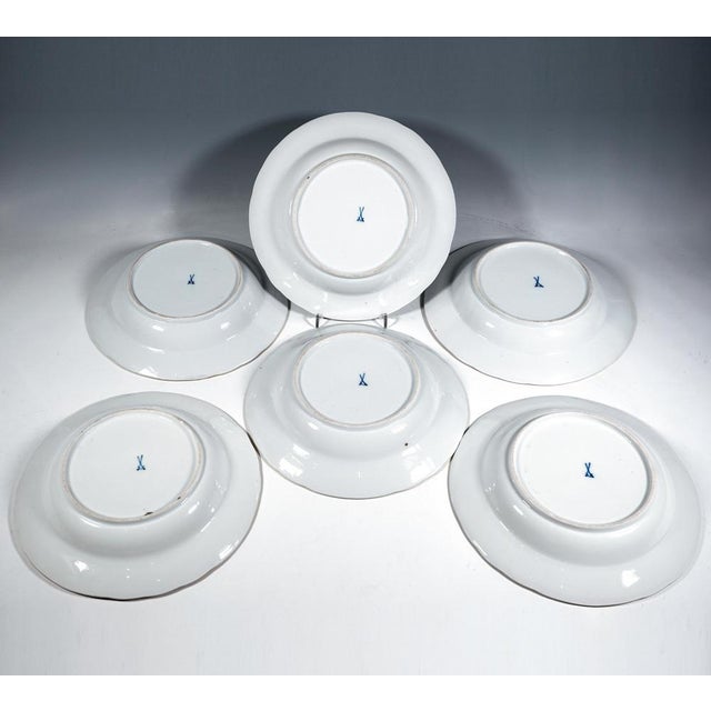 Splendour Plates from Meissen, 1850, Set of 6 For Sale - Image 10 of 11
