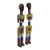 Cameroon Grassfields Bamileke Beaded Standing Figures, Pair For Sale