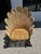 Large Vintage Bamboo and Wicker Fan Back Chair. For Sale - Image 4 of 8