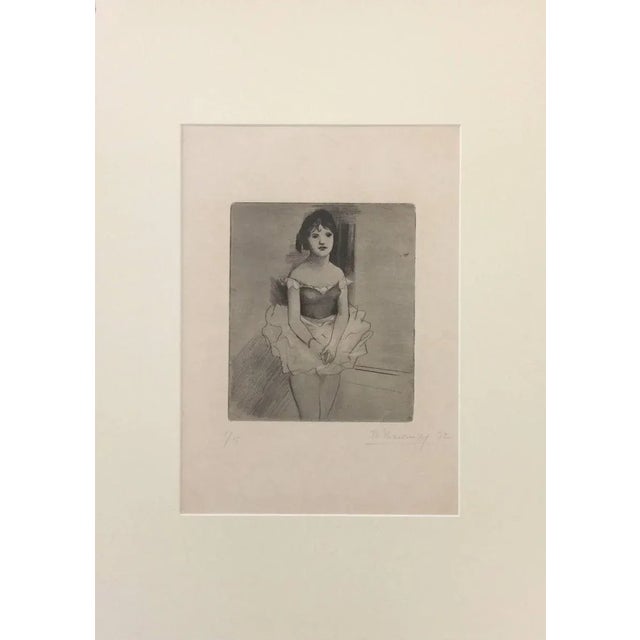 Hand signed and numbered. Edition of 15 prints.Original Prints. Wonderful etching realized in 1932 by Theodore Stravinsky,...