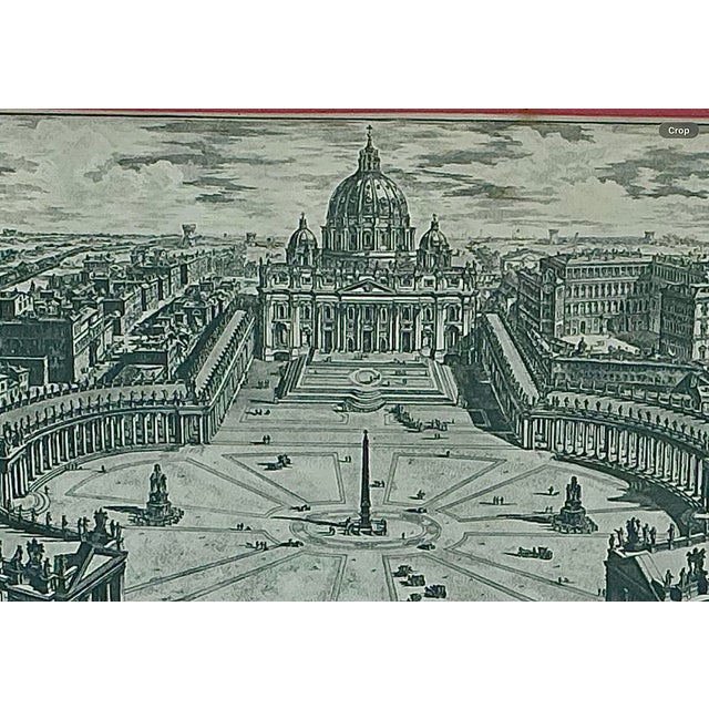 Gray Architectural Etchings by Giovanni Piranesi, a Pair For Sale - Image 8 of 9