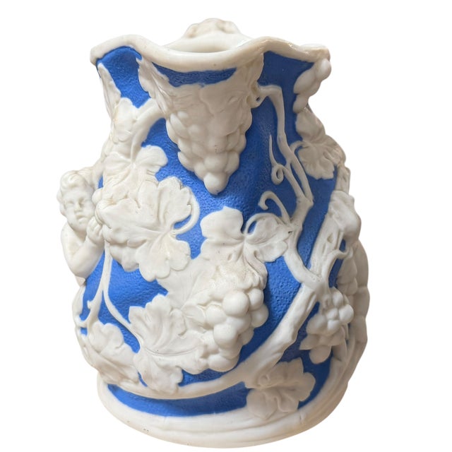 Bennington Potters Antique Bennington Parian Ware Porcelain Pitcher Jug For Sale - Image 4 of 4