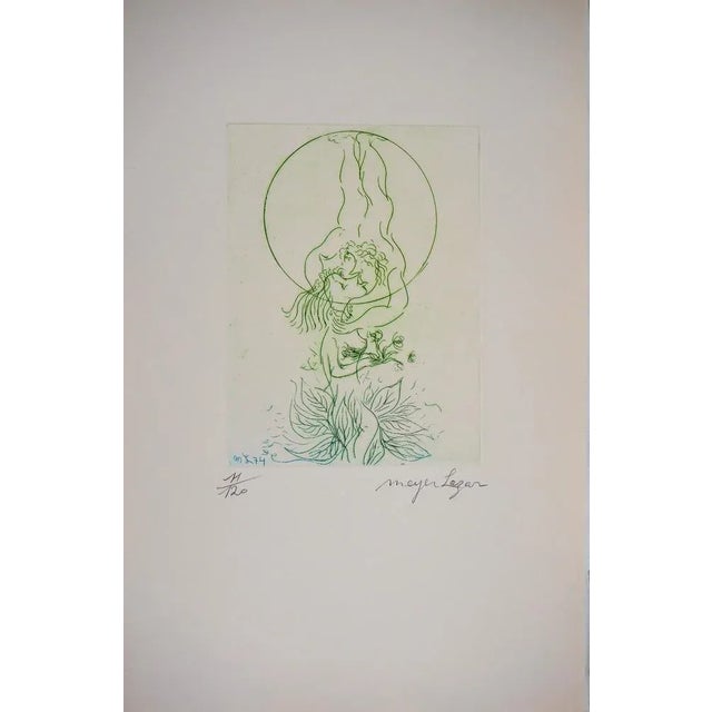 Meyer Lazar Song of Songs, The Sweetest Kiss, 1974 Original etching Signed in pencil by the artist Numbered out of /120...