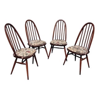 Vintage Oak Dining Chairs from Ercol, Set of 4 For Sale