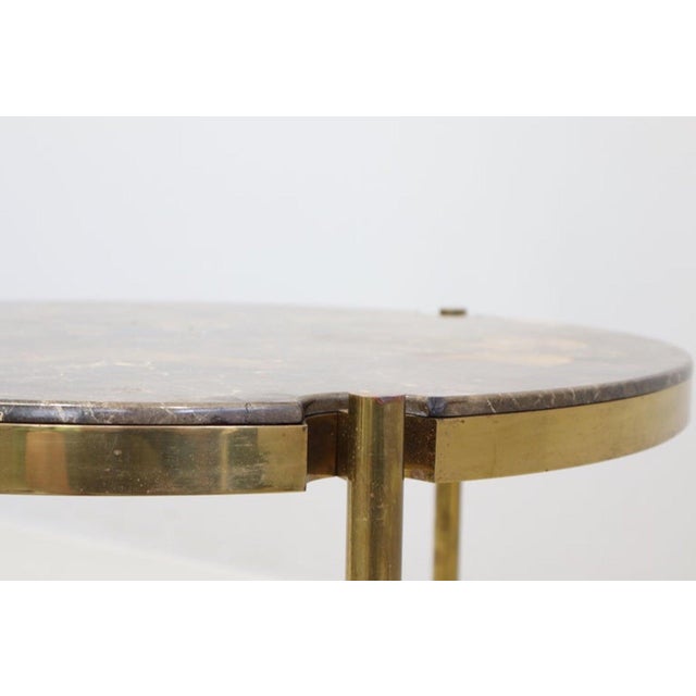 Occasional Table Designed by Osvaldo Borsani Pee Tecno in Emperador Marble I have official proof of authenticity such as...