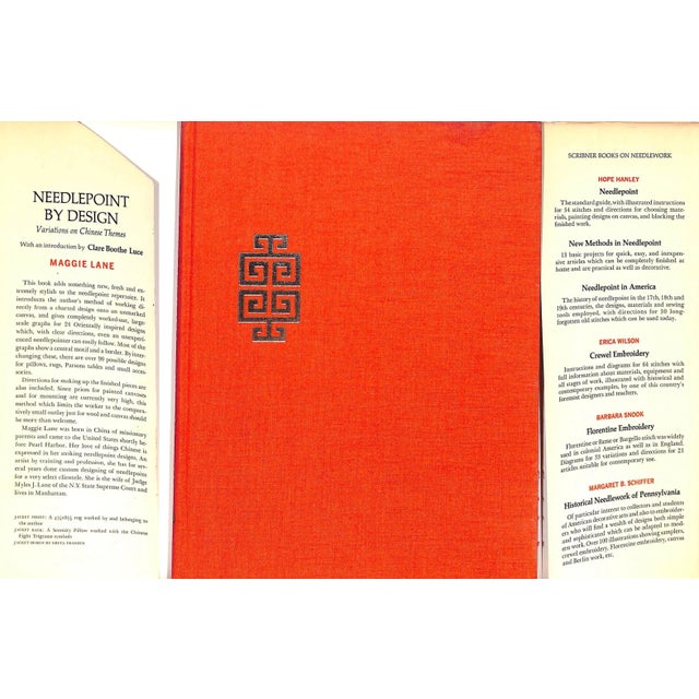 Traditional "Needlepoint by Design: Variations on Chinese Themes" 1970 Lane, Maggie For Sale - Image 3 of 10