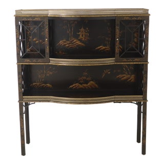Theodore Alexander Chinoiserie Decorated Eterge For Sale