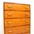 Brown Art Deco Satinwood and Walnut Chest of Drawers, 1930s For Sale - Image 8 of 11