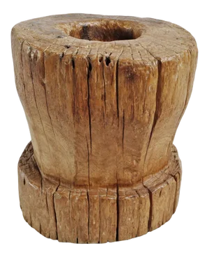 Vintage Rusitic Javanese Wooden Rice Pounder