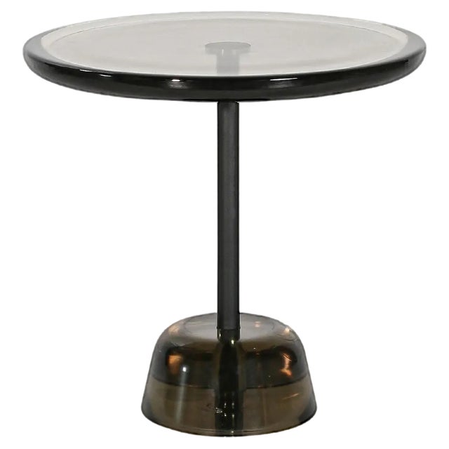 Low Light Grey Black Pina Side Table by Pulpo For Sale