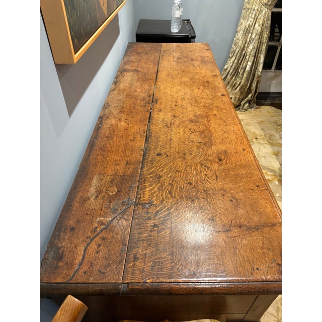 Mid 18th Century Queen Anne Oak Dresser Base or Server For Sale - Image 11 of 11