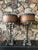 Wood Mid 20th Century Monumental Spanish Colonial Wood & Wrought Iron Table Lamps With Wood Lampshades - a Pair For Sale - Image 7 of 11