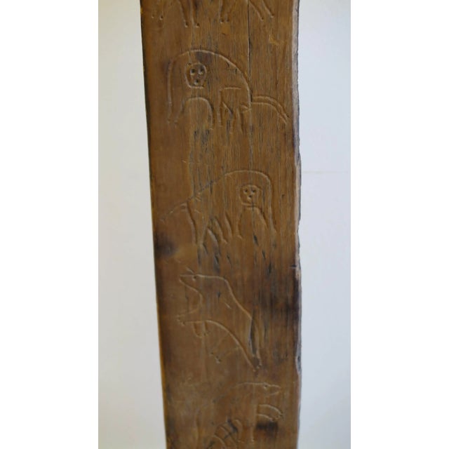 Brown Burmese Tribal Markers Wooden Sculpture For Sale - Image 8 of 11