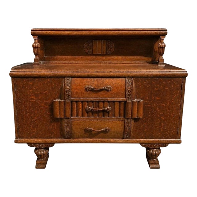 Art Deco Oak Sideboard with Original Cavendish Furniture Provenance, 1930s For Sale