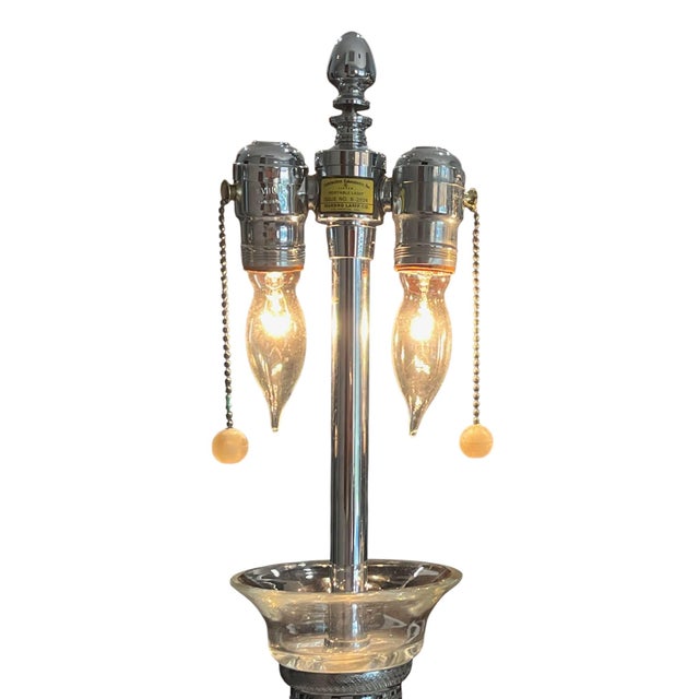 Marbro Crystal Column Table Lamp, 1950s For Sale - Image 15 of 15