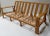 English C.1990's David Sutherland "Makassar" Collection - Bamboo & Leather Strapped Rattan Sofa For Sale - Image 3 of 13