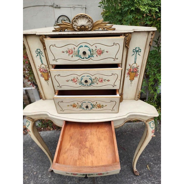 Antique Painted Vanity
