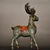 Monumental Pair of Vintage Cloisonné Enamel & Gilt Bronze Deer Figures For Sale - Image 9 of 9