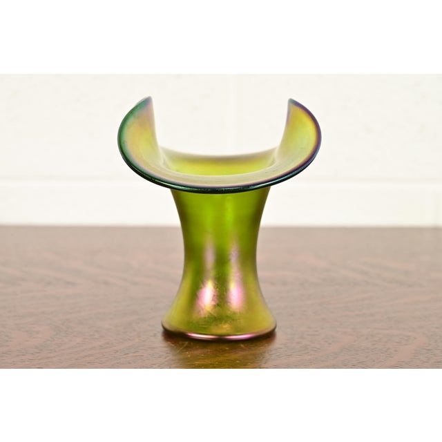 Art Deco Loetz Art Nouveau Creta Glatt Iridescent Art Glass Vase, Circa 1900 For Sale - Image 3 of 11