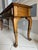 English Vintage Traditional Wooden Console Table / Sofa Table With Cabriole Legs & Brass Hardware For Sale - Image 3 of 4